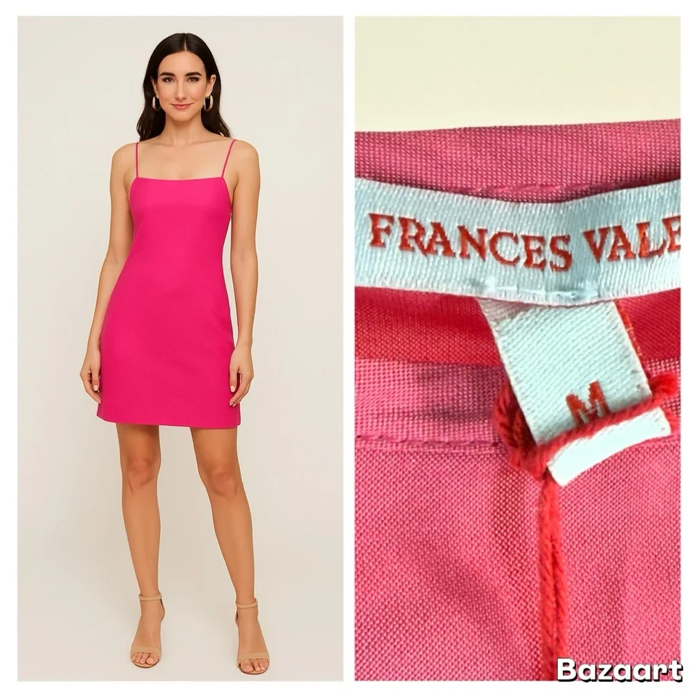 Frances Valentine Pink Slip Dress Size M NWT - Picture 7 of 13